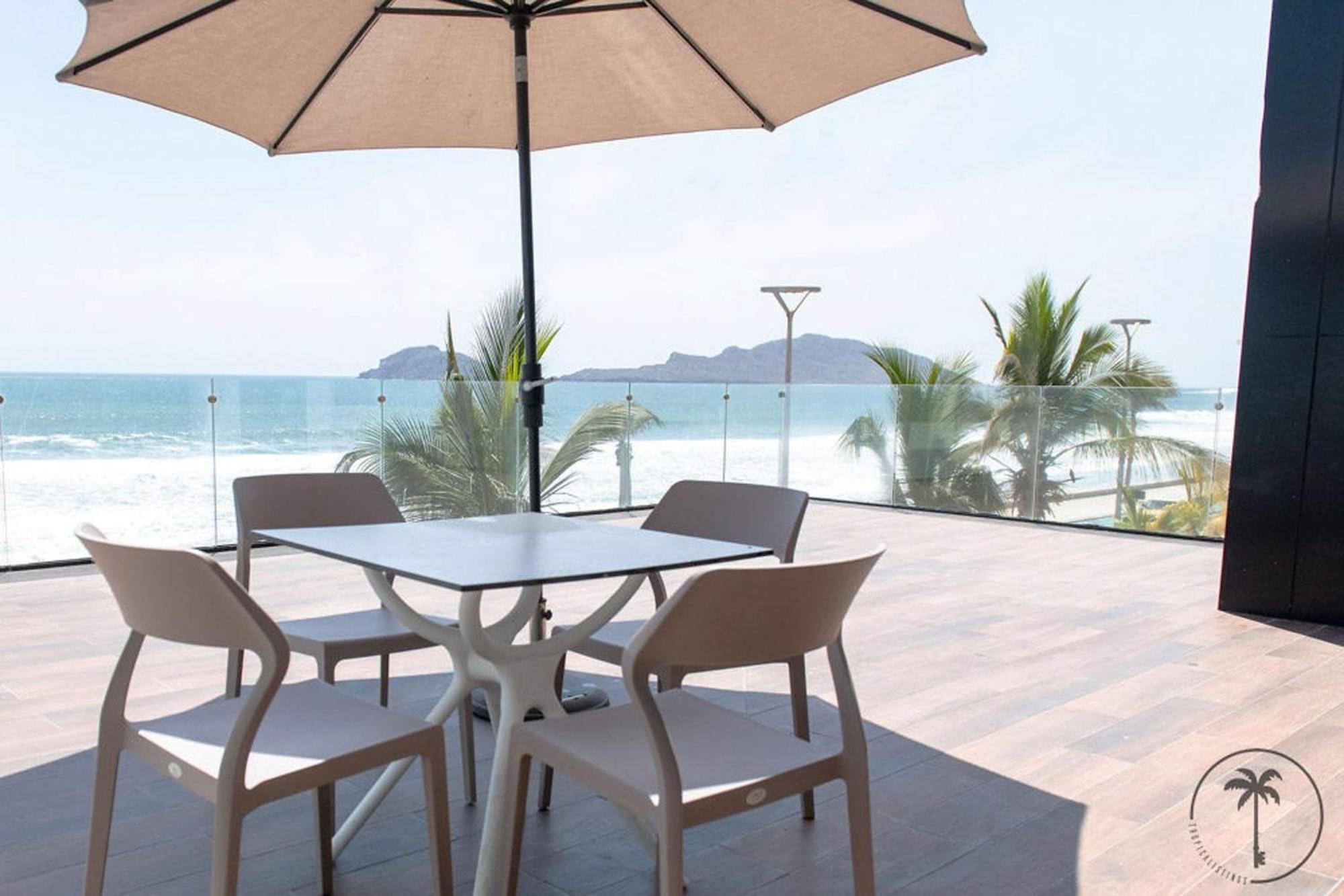 Terraza Con Vista Al Mar Y A Atardeceres Appartement Mazatlán Buitenkant foto