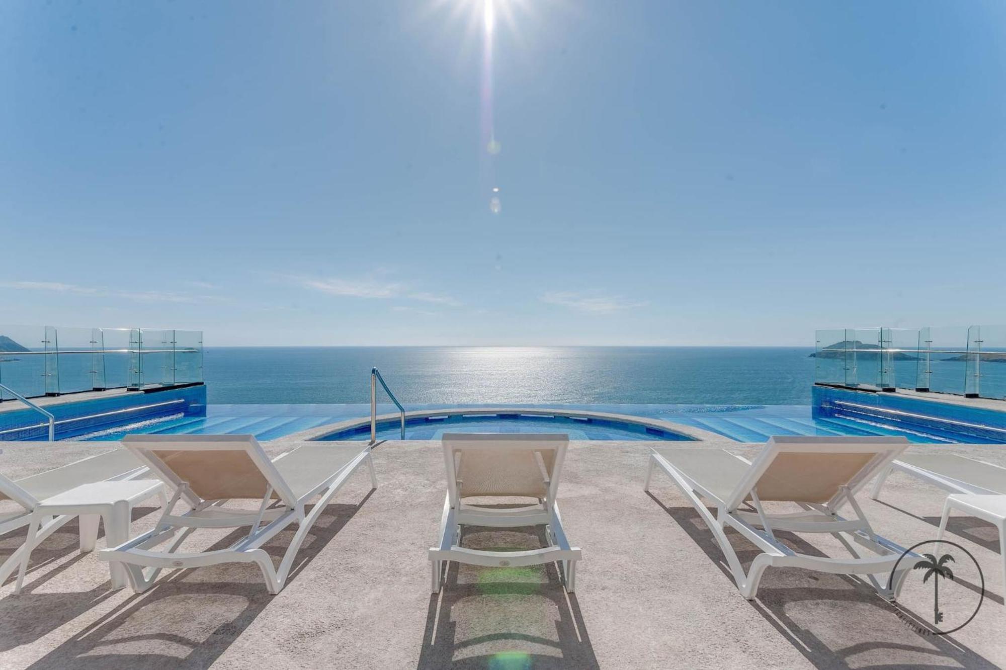 Terraza Con Vista Al Mar Y A Atardeceres Appartement Mazatlán Buitenkant foto
